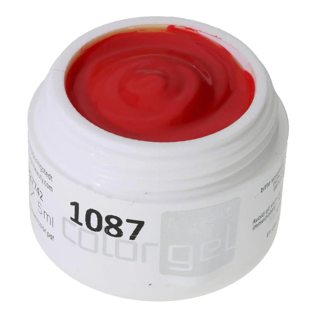 #1087 << t19>6>V Farbgel Rot5ml PURE – Hochdeckend & intensiv