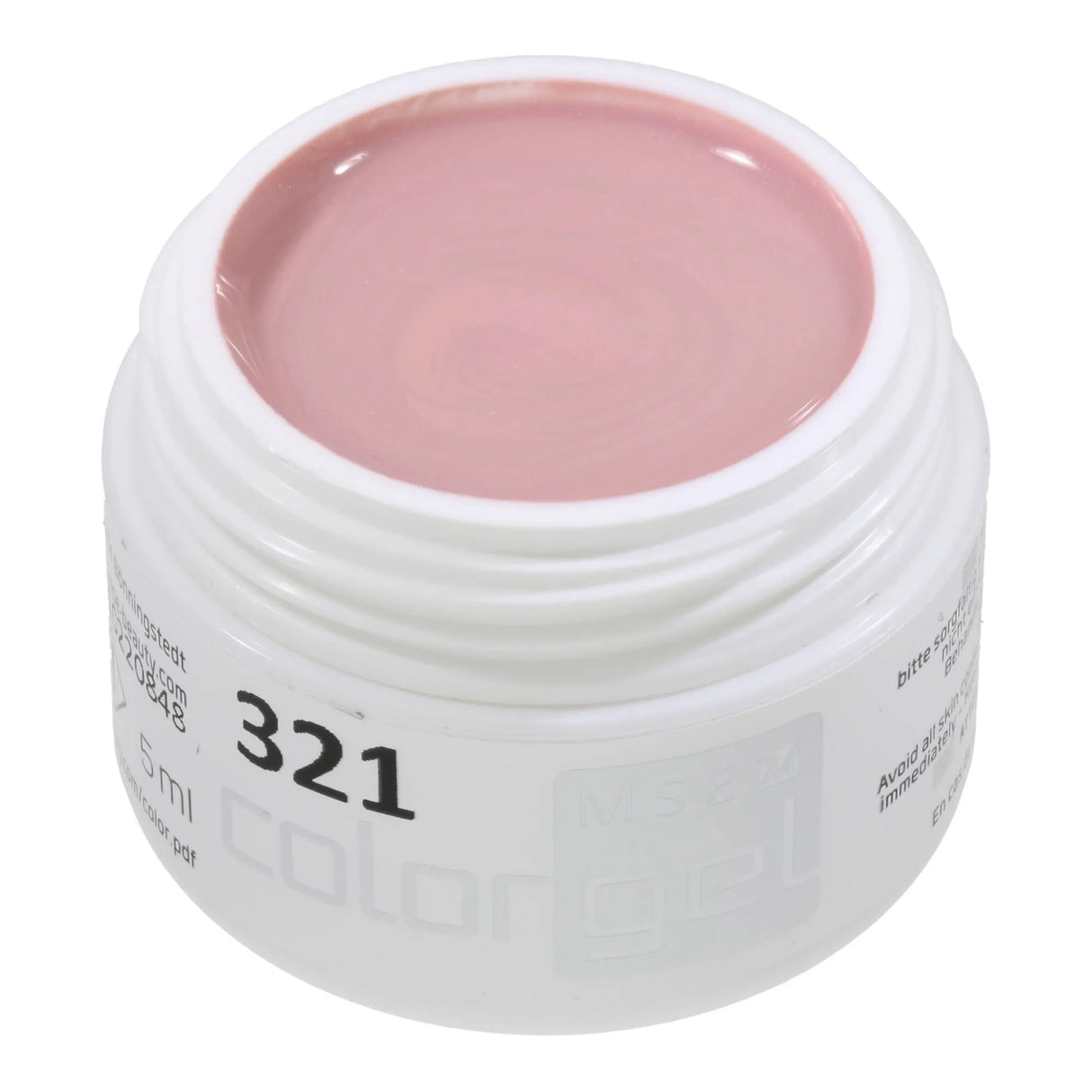#321 < t5>remium-EFFEKT Color Gel 5ml Dezent schimmerndes Beige-Rosa