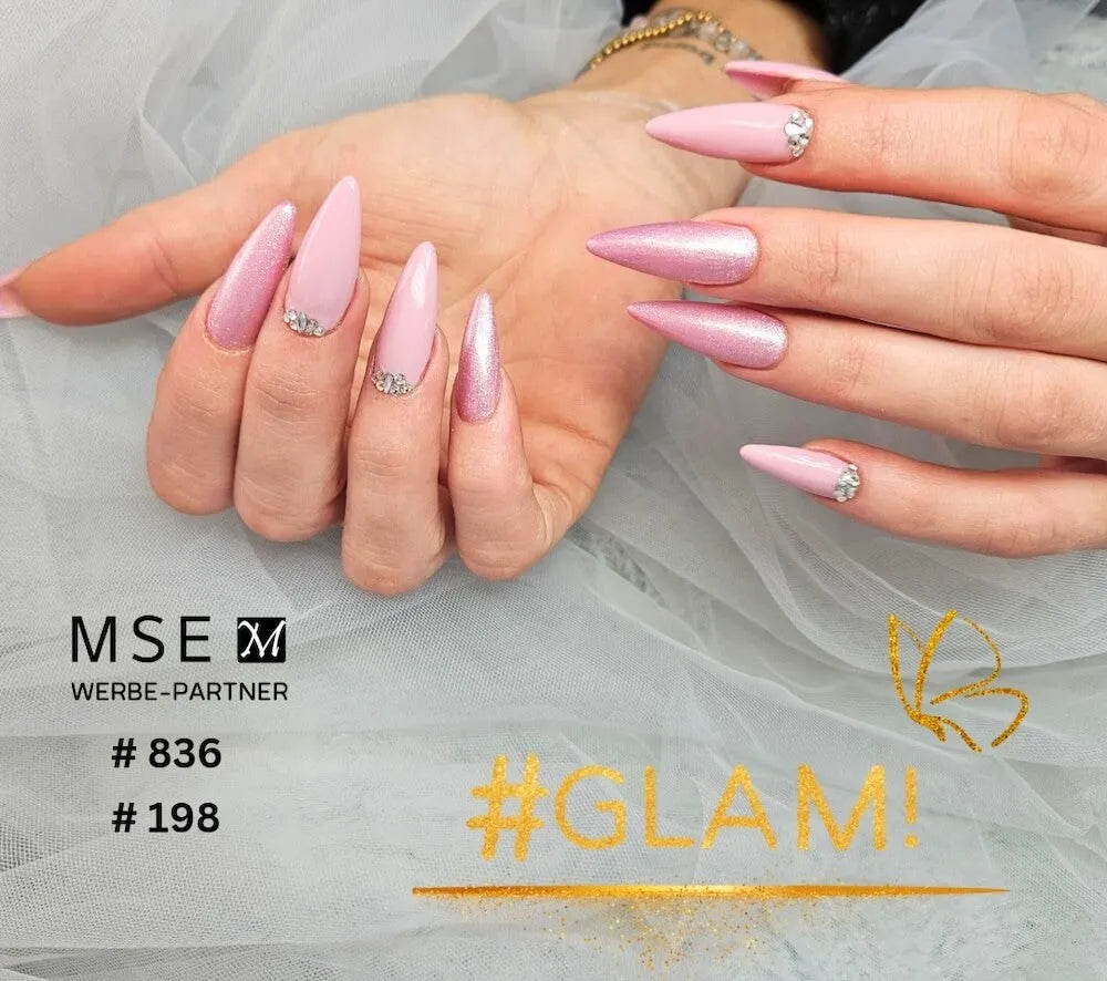 #198 <<< t66>55>5>remium-EFFEKT Color Gel 5ml Helles Fliederrosa mit ausgeprMộtgtem Silbereffekt