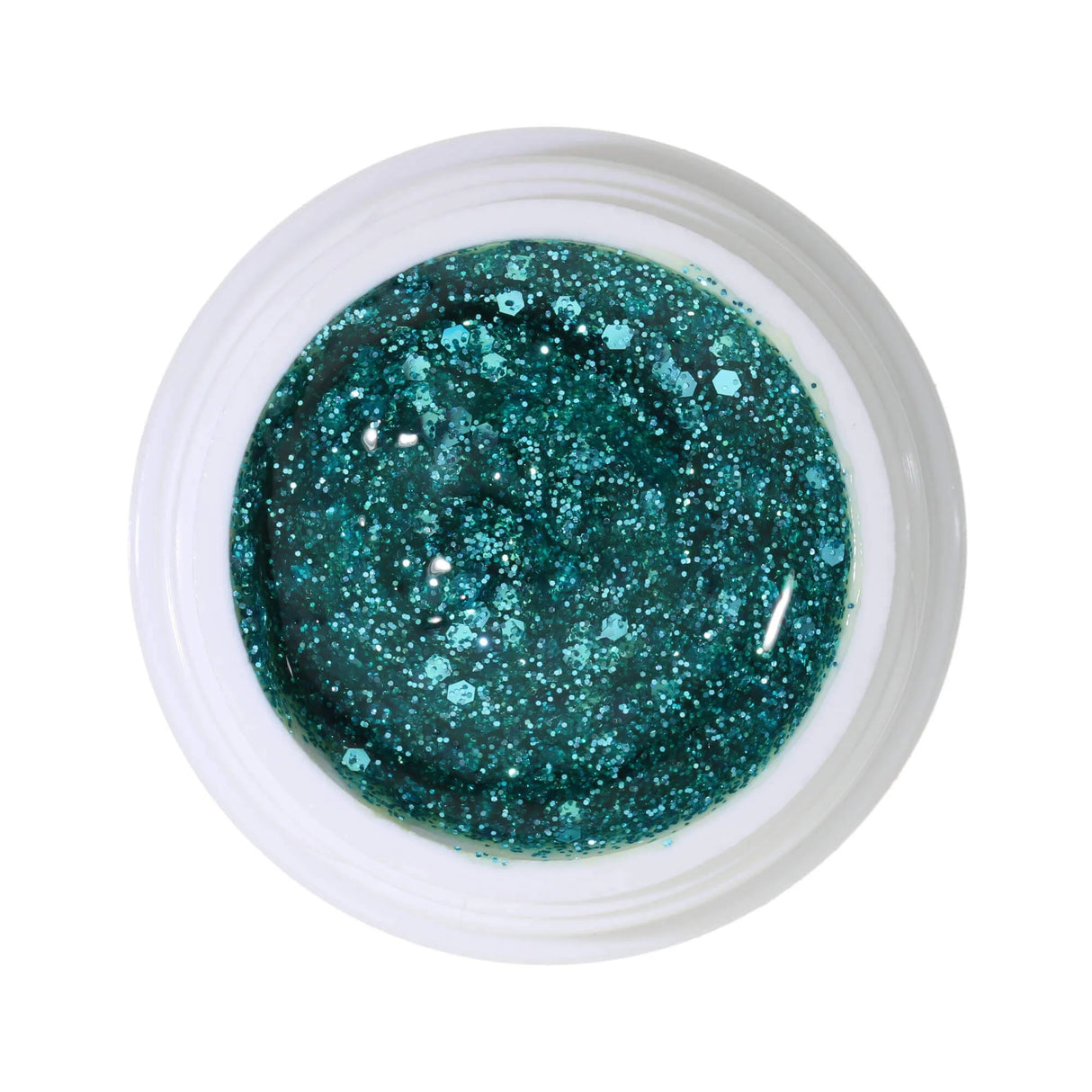 #281 Premium GLITTER Color Gel 5ml Turquoise Glitter