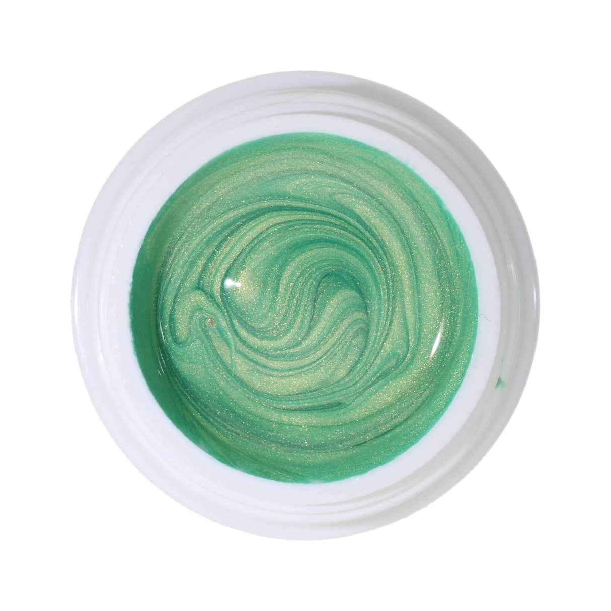 #283 << t51>5>remium-EFFEKT Color Gel 5ml Helles Maigrün mit dezentem goldenem Perlglanz