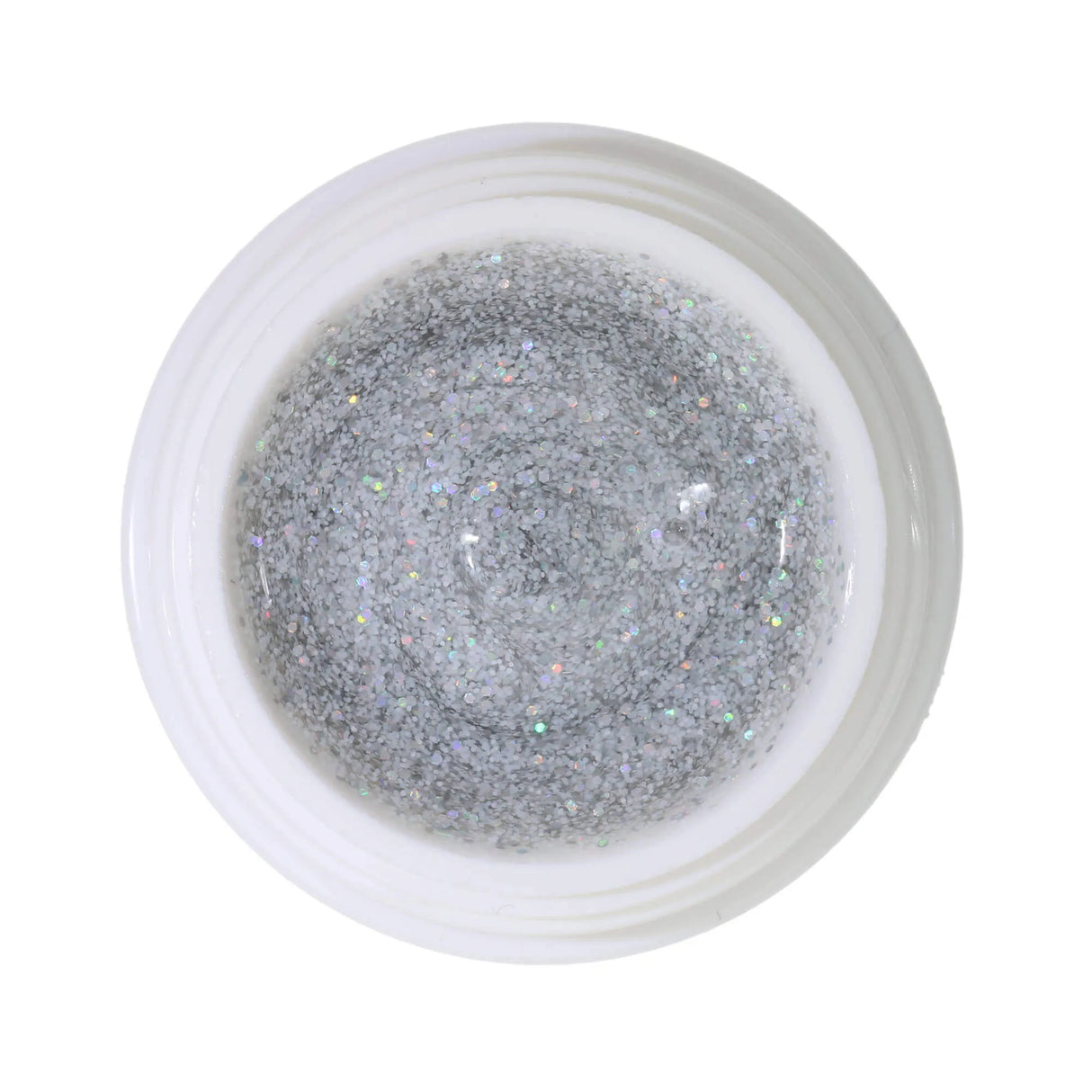 #293 Premium-GLITTER Color Gel 5ml Hochzeitsglitter Weiss + Silber Holo