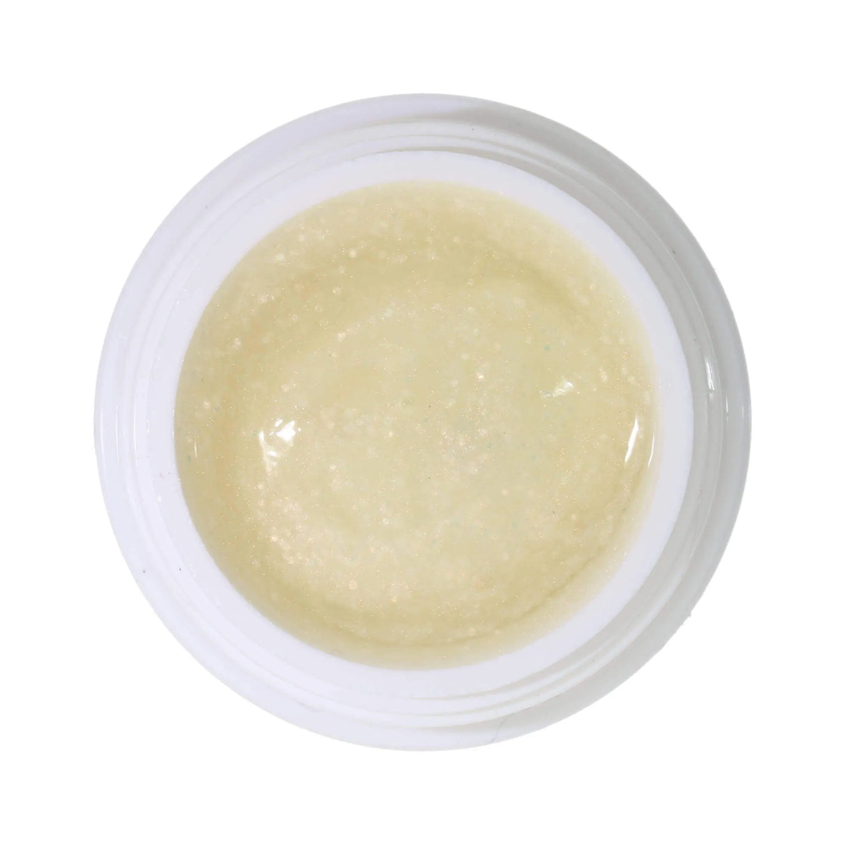 #295 Premium-GLITTER Color Gel 5ml Weiss mit kupfergoldenem Glitter