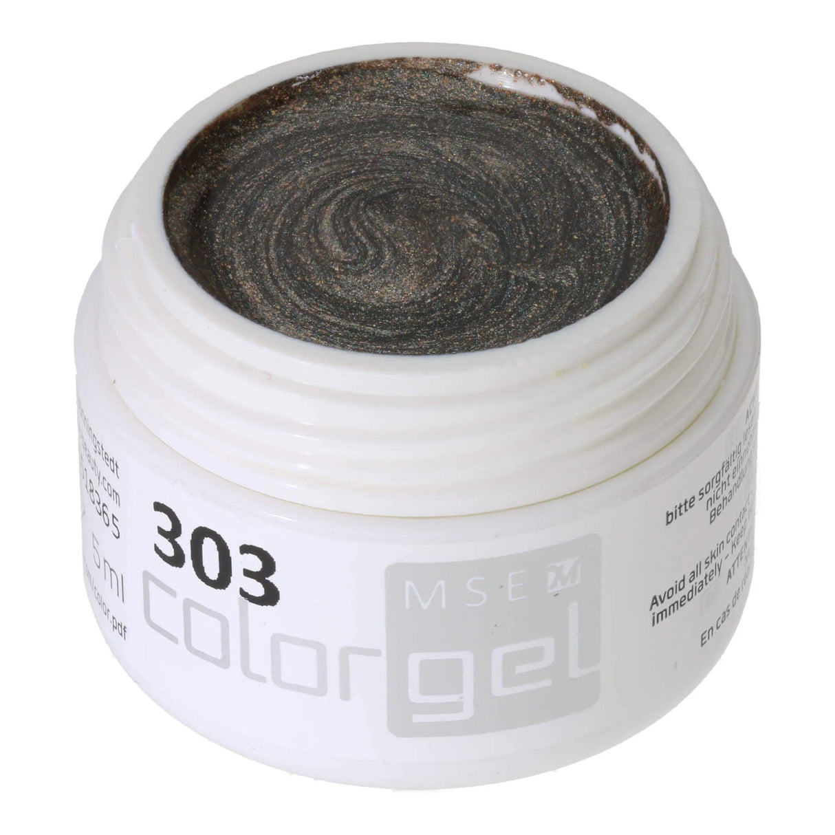 #303 Premium-EFFEKT Color Gel 5ml Melange aus Bronze, Silber und Grün