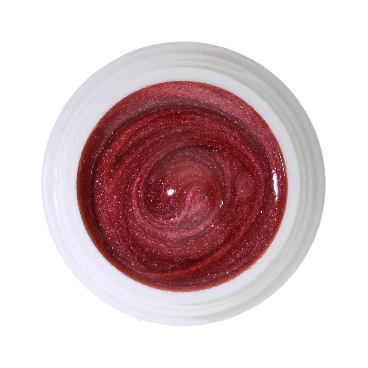 #343 <<< t53>49>5>remium-EFFEKT Color Gel 5ml Dunkles Rosa-Rot mit leicht pink-goldenem Schimmer