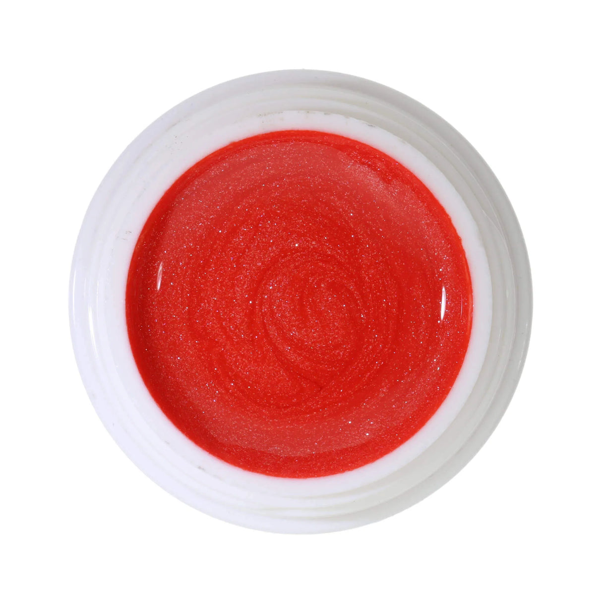 #345 Premium EFFECT Color Gel 5ml Vibrant Orange Red with Subtle Silver Effect