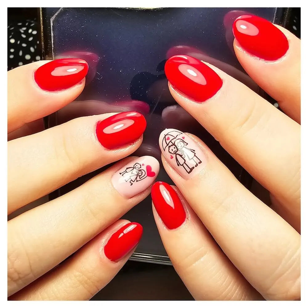 #365 << t34>5>remium-PURE Color Gel 5ml Intensives klassisches Kirschrot