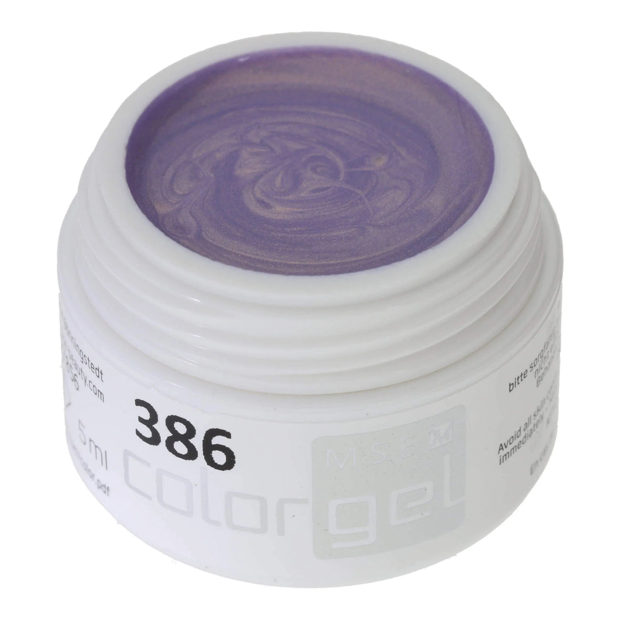 #386 <<<< t54>48>37>5>remium-EFFEKT Color Gel 5ml Zarter Fliederton mit leichtem Goldschimmer