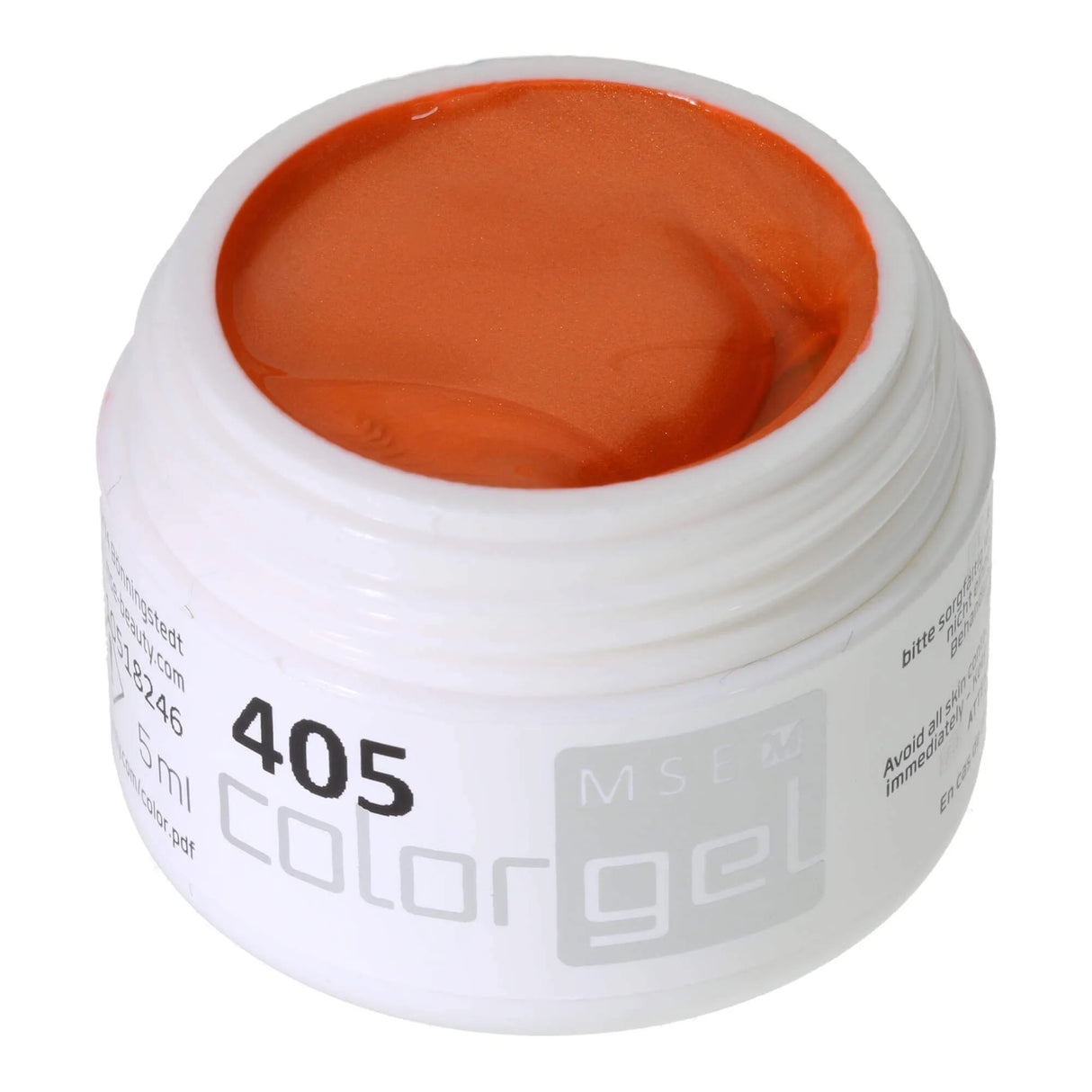 #405 < t5>remium-EFFEKT Color Gel 5ml Krunftig schimmerndes Orange