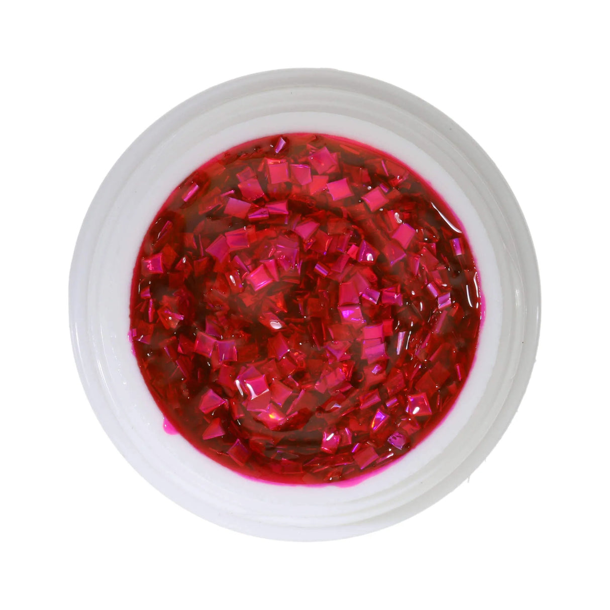 #410 Premium EFFECT Color Gel 5ml Translucent Intense Pink Gel with Rainbow Effect