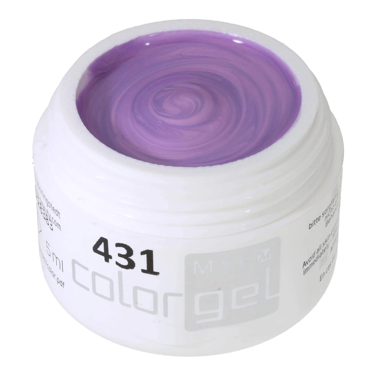 #431 <<<<<< t54>48>47>46>37>5>remium-EFFEKT Color Gel 5ml Zarter Violettton mit leichte, roas Schimmer