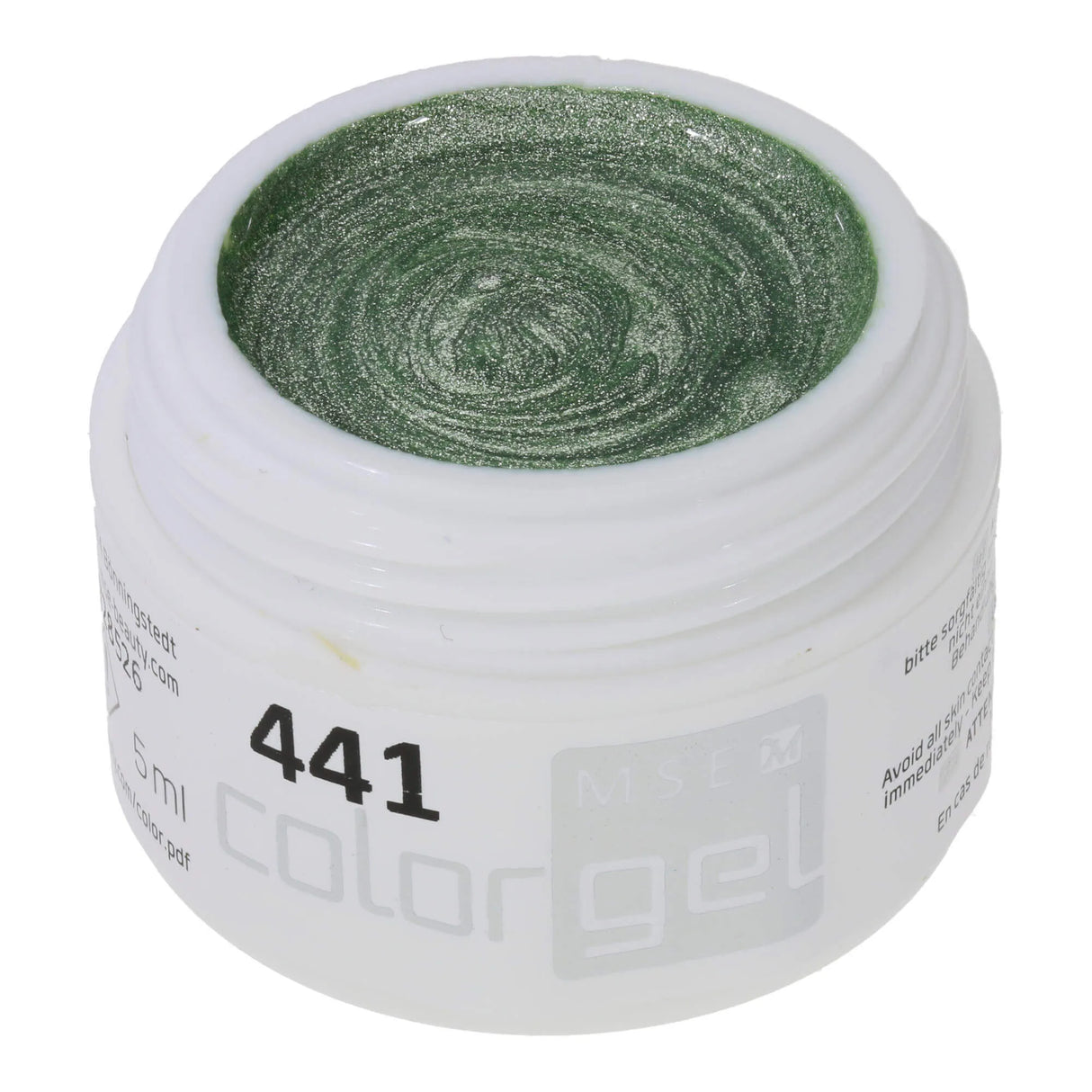 #441 < t5>remium-EFFEKT Color Gel 5ml Metallic Grün