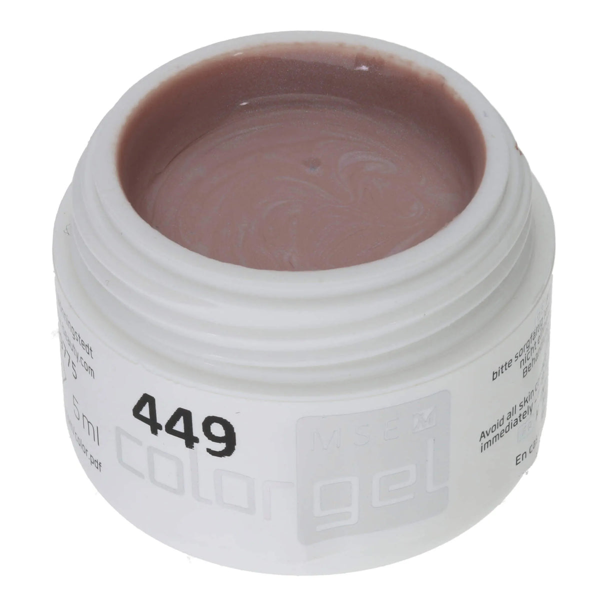 #449 < t5>remium-EFFEKT Color Gel 5ml Beige mit blausilbernem Perlglanz