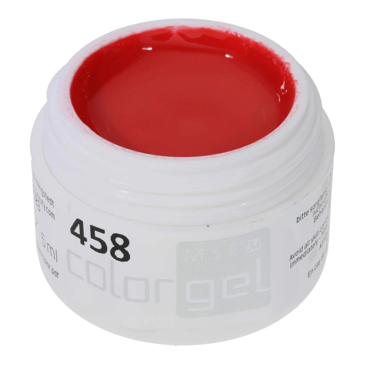 #458 Premium-PURE Color Gel 5ml Vibrant Orange-Red