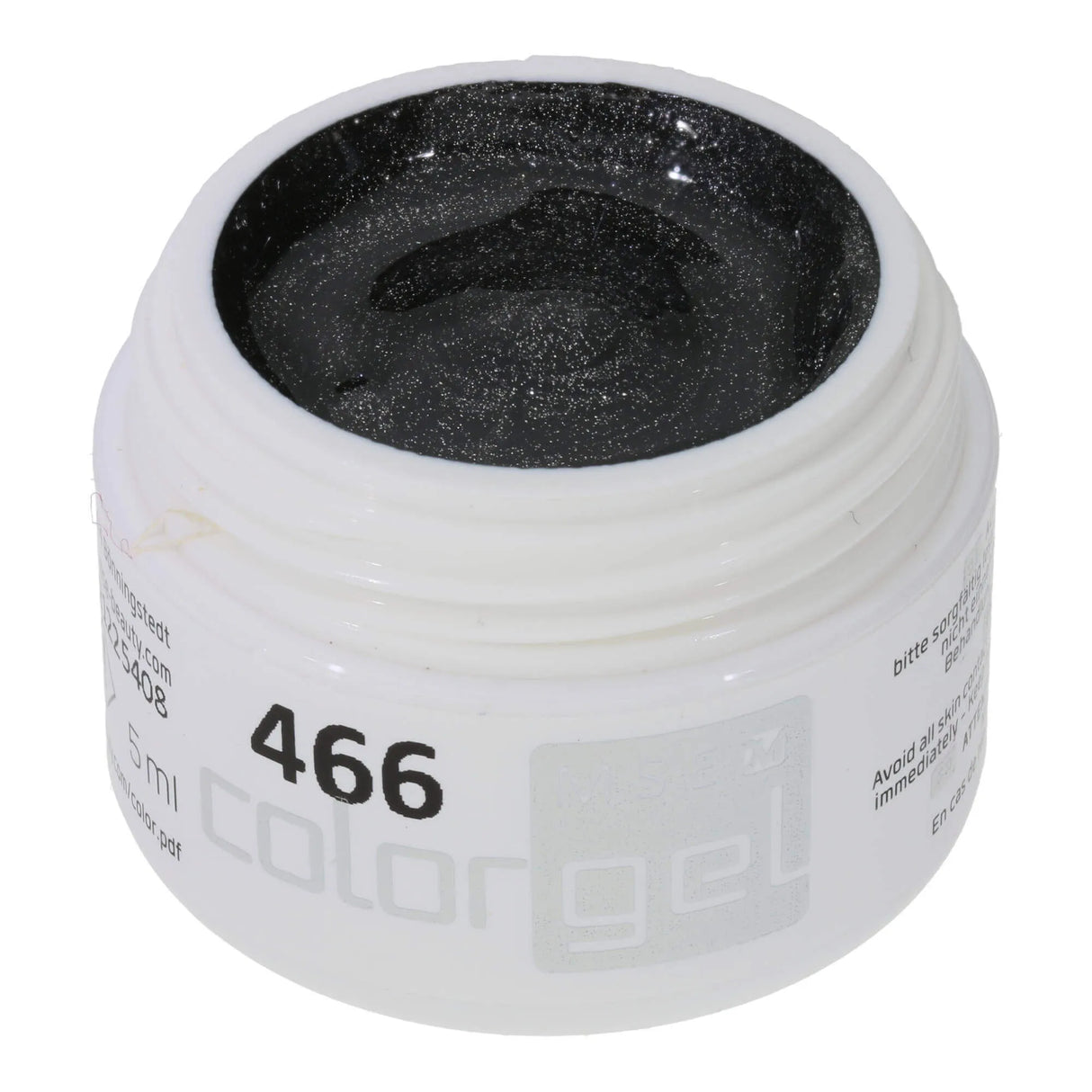#466 < t5>remium-EFFEKT Color Gel 5ml Dunkelgraues Metallicgel