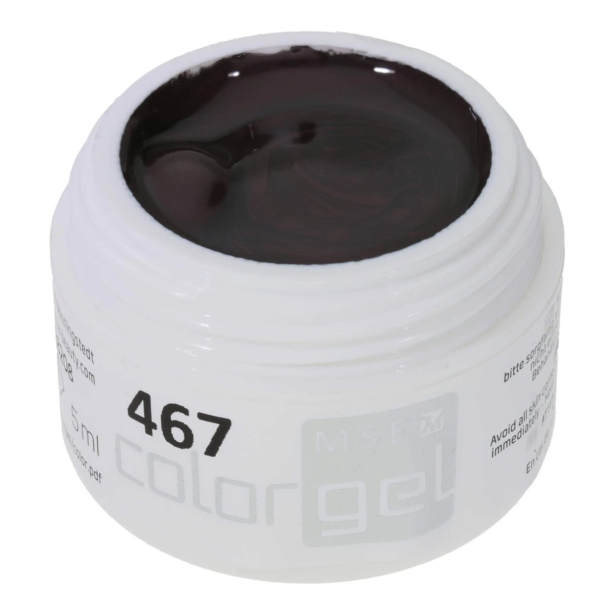 #467 Premium-EFFEKT Color Gel 5ml Schwarzrot mit dezentem Perlglanz