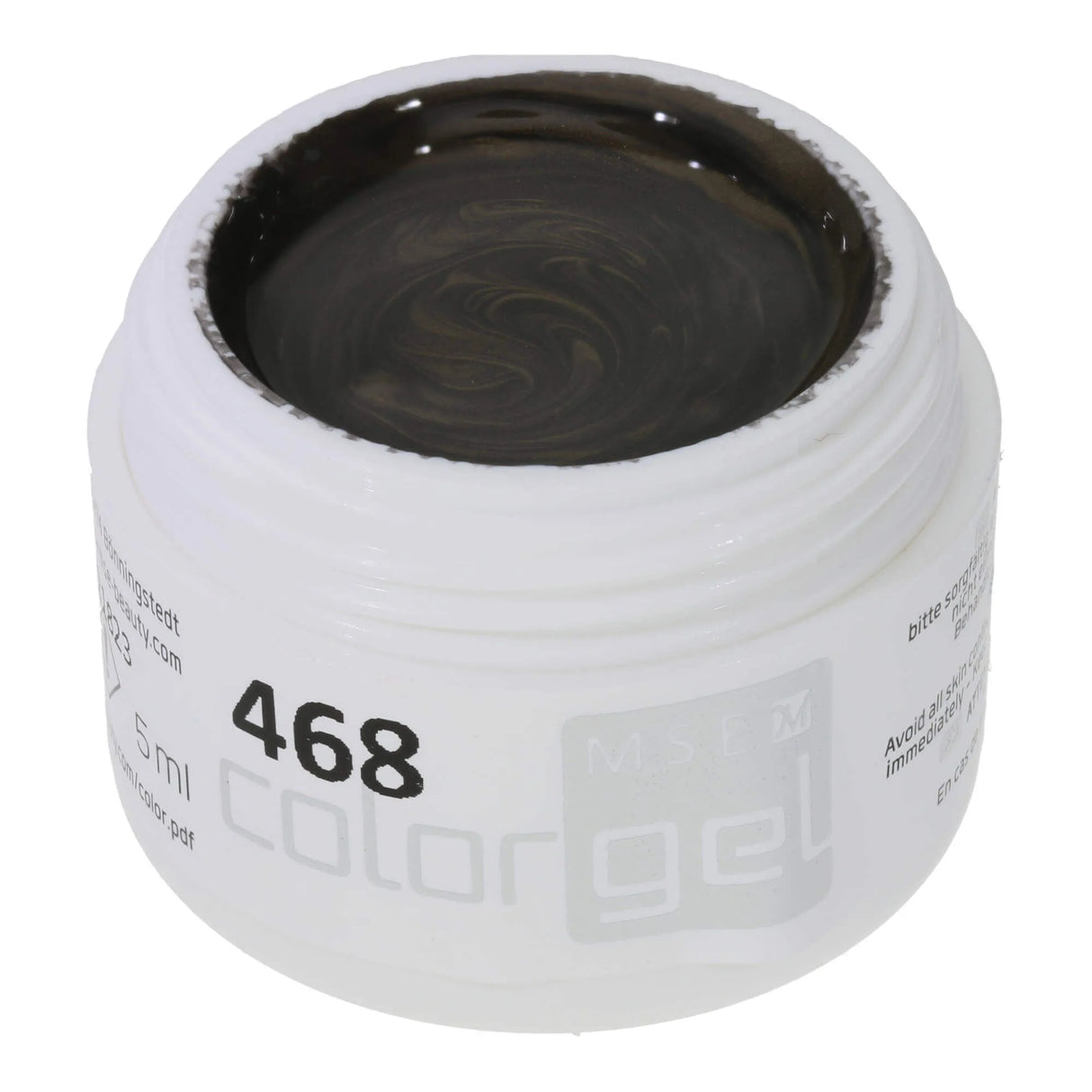 #468 Premium-EFFEKT Color Gel 5ml Schwarzoliv mit dezentem Perlglanz