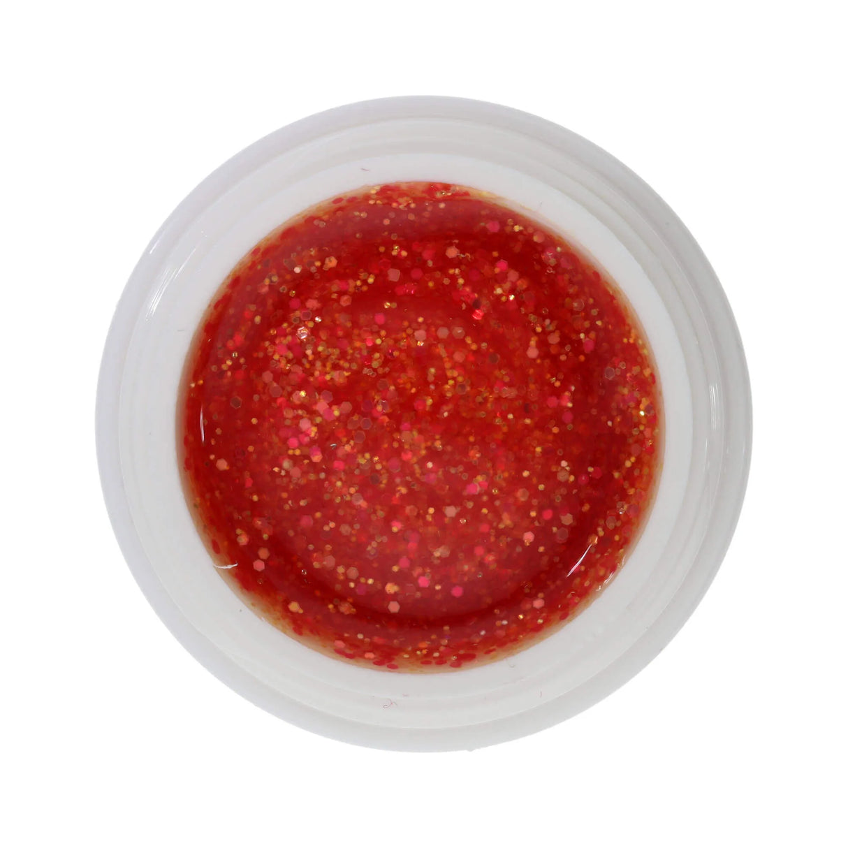 #485 << t61>5>remium-GLITTER Color Gel 5ml Rosa-gold-irisierendes Glittergel