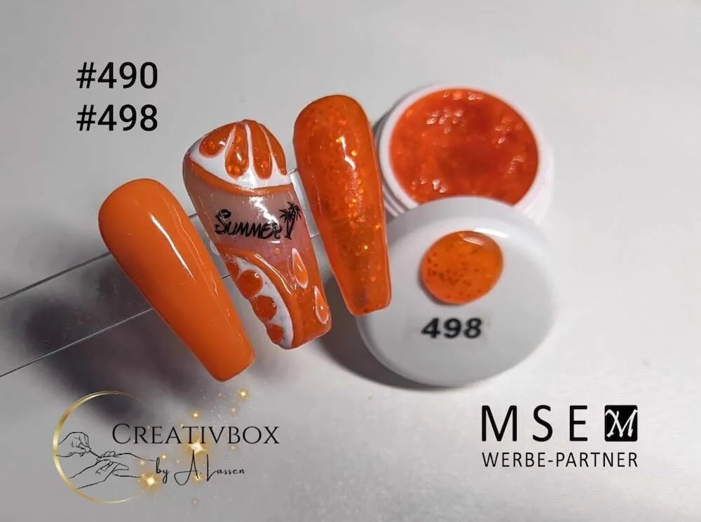 #490 Premium-PURE Color Gel 5ml Neon Orange
