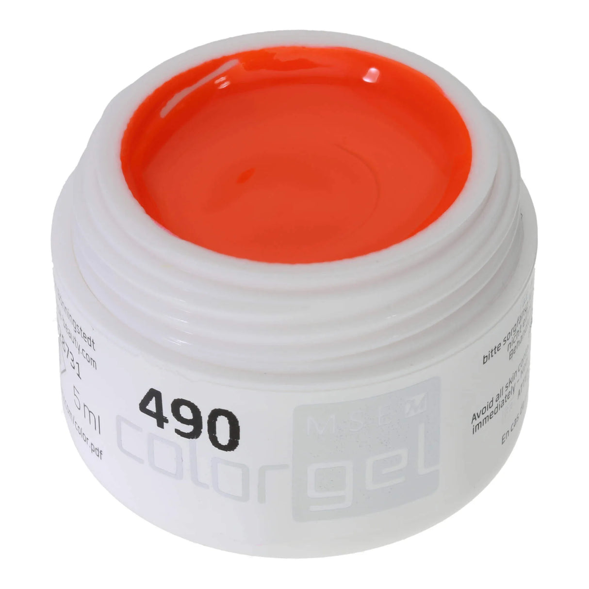#490 Premium-PURE Color Gel 5ml Neon Orange