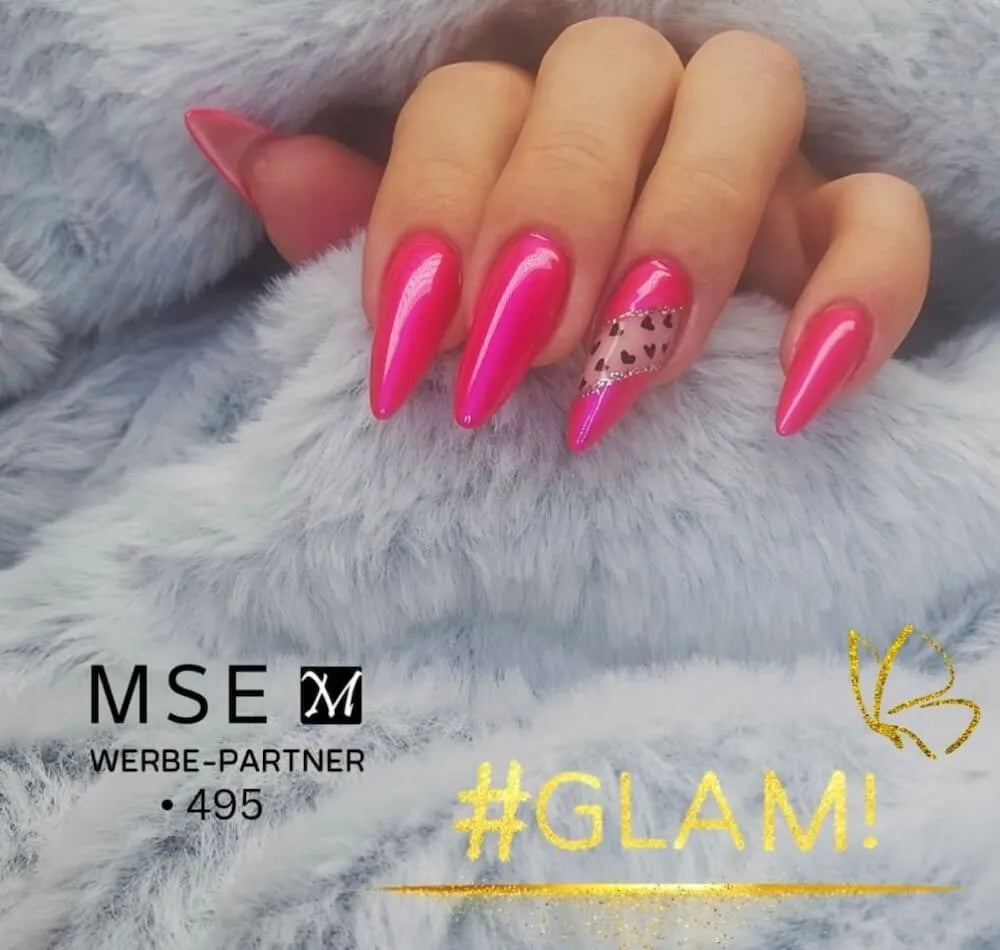 #495 Premium-EFFEKT Color Gel 5ml Neon-Pink mit dezentem Schimmer