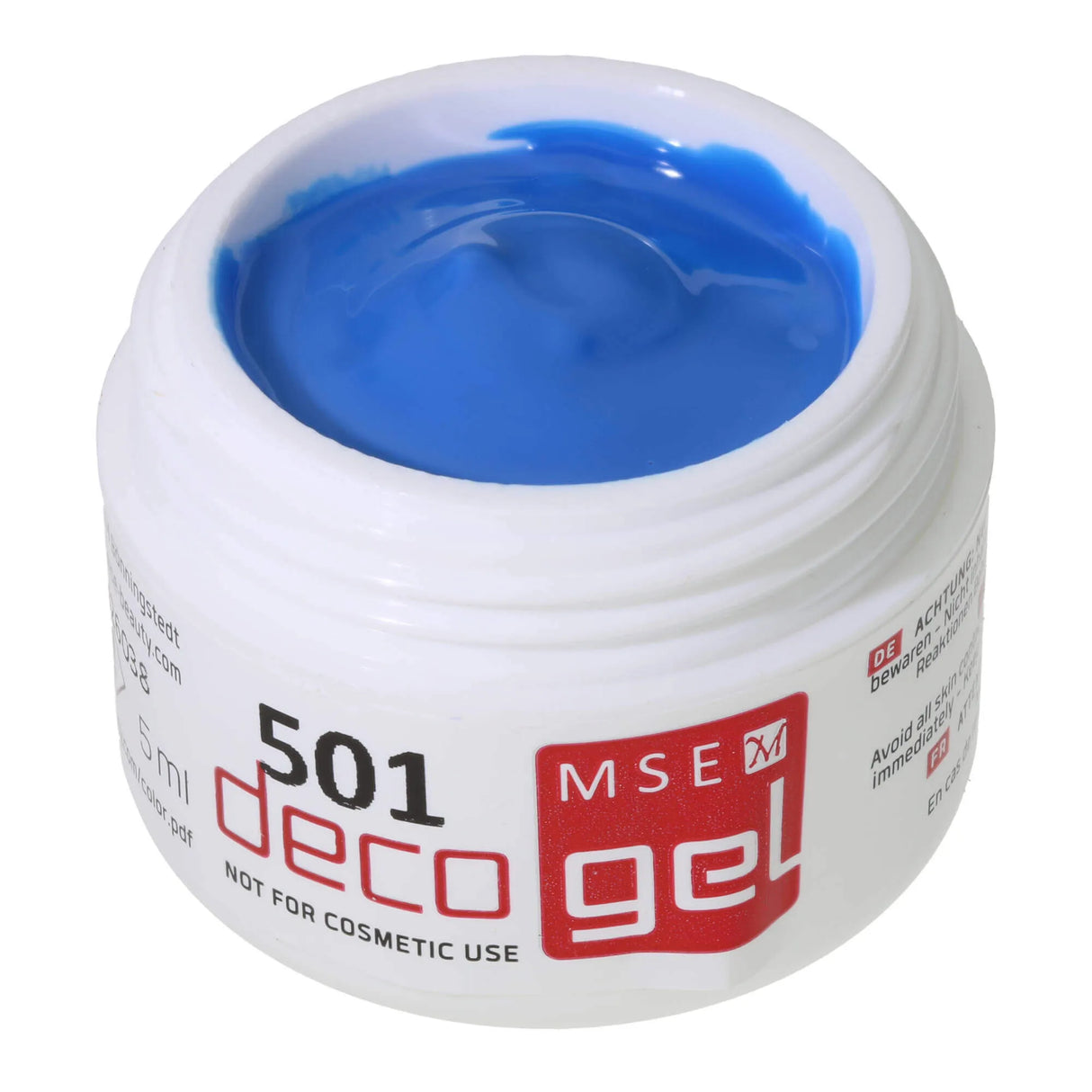 #501 Premium-DEKO Color Gel 5ml Neon Blau NOT FOR COSMETIC USE