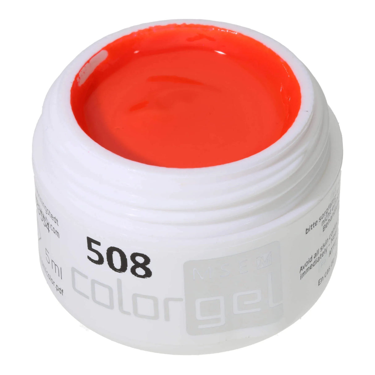 #508 < t5>remium-PURE Color Gel 5ml Neon Gelb-Rot