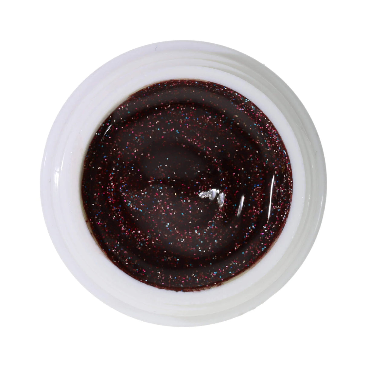 #643 <<< t44>37>5>remium-GLITTER Color Gel 5ml Rotes Glittergel