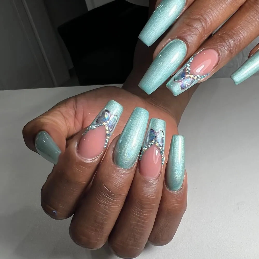 #959 < t5>FFEKT Farbgel 5ml Grün mit grün blauem Schimmer