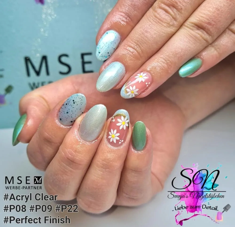 #<t1>-22 Mother of Pearl EFFEKT Color Gel 5ml Grün