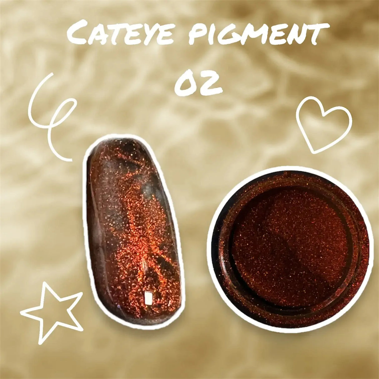 <<t6>0>igment Cat Eye 0,3 gr. 3D-05S #2