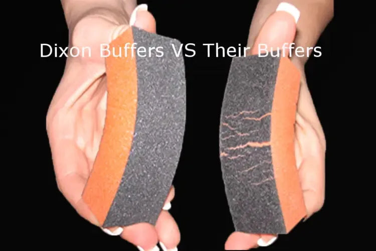 <<t14>0>SE High Quality Buffer 1 Stück schwarz orange 100/180 (grob/fein)