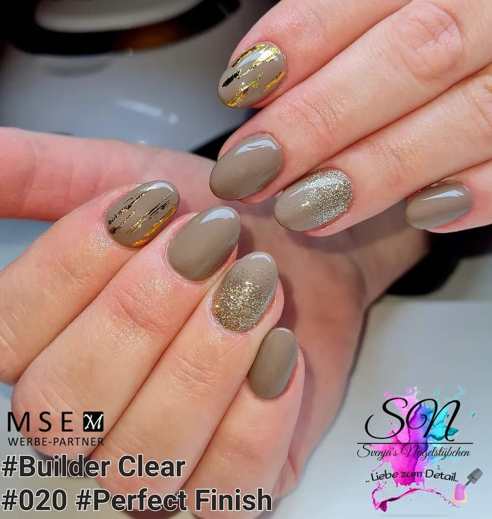 #020 Premium-PURE Color Gel 5ml Hellbraun mit leichtem Olivanteil - MSE - The Beauty Company