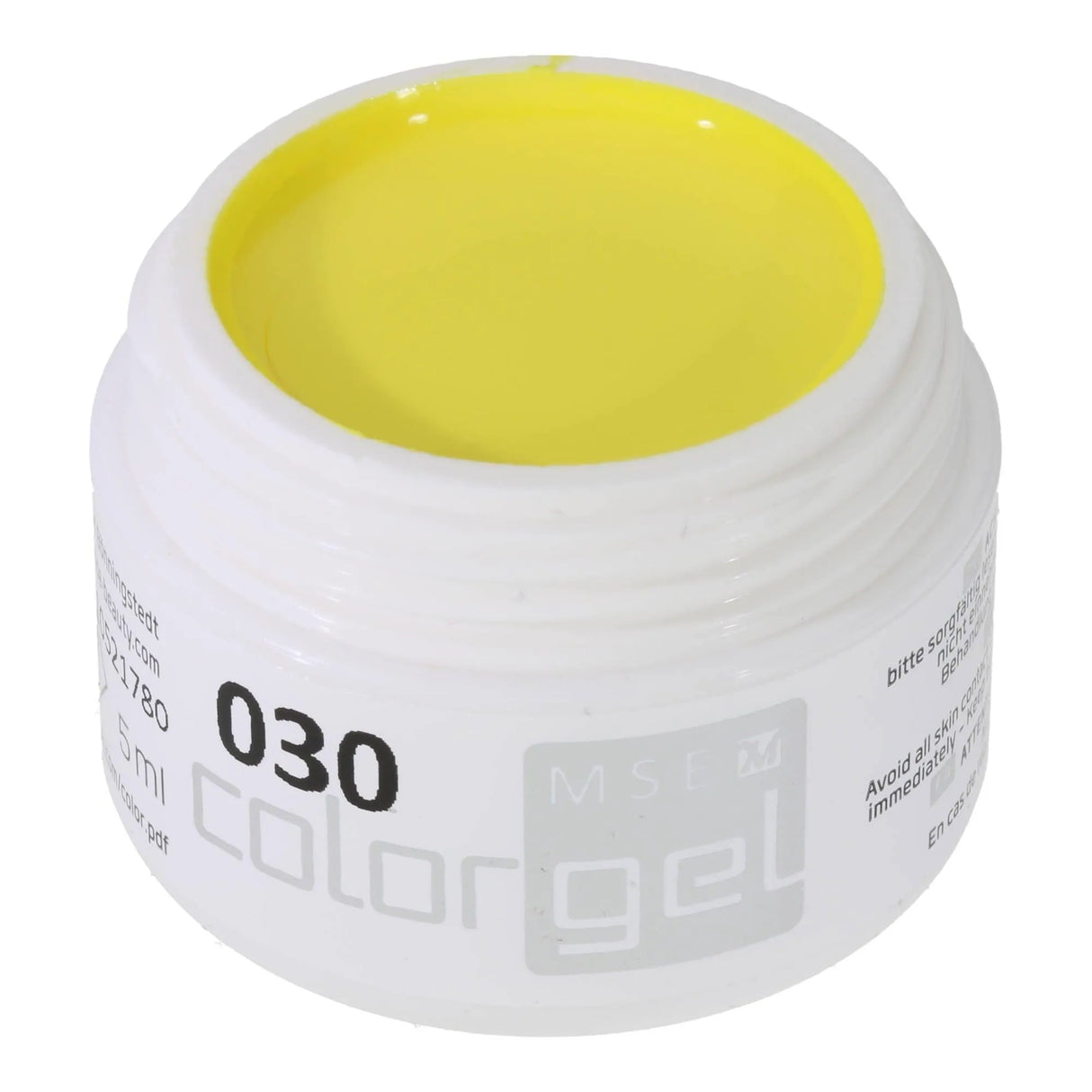 #030 Premium-PURE Color Gel 5ml Kanarienvogelgelb - MSE - The Beauty Company