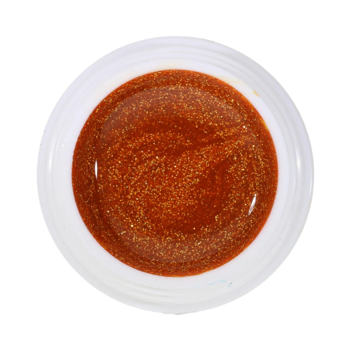 #054 Premium-GLITTER Color Gel 5ml Kräftiges Orange mit goldrotem Glitter - MSE - The Beauty Company