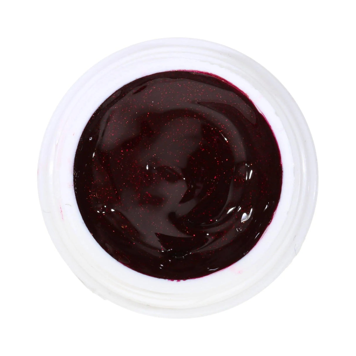 #080 Premium-EFFEKT Color Gel 5ml Sehr dunkles Bordeauxrot mit feinem Goldpartikeln - MSE - The Beauty Company