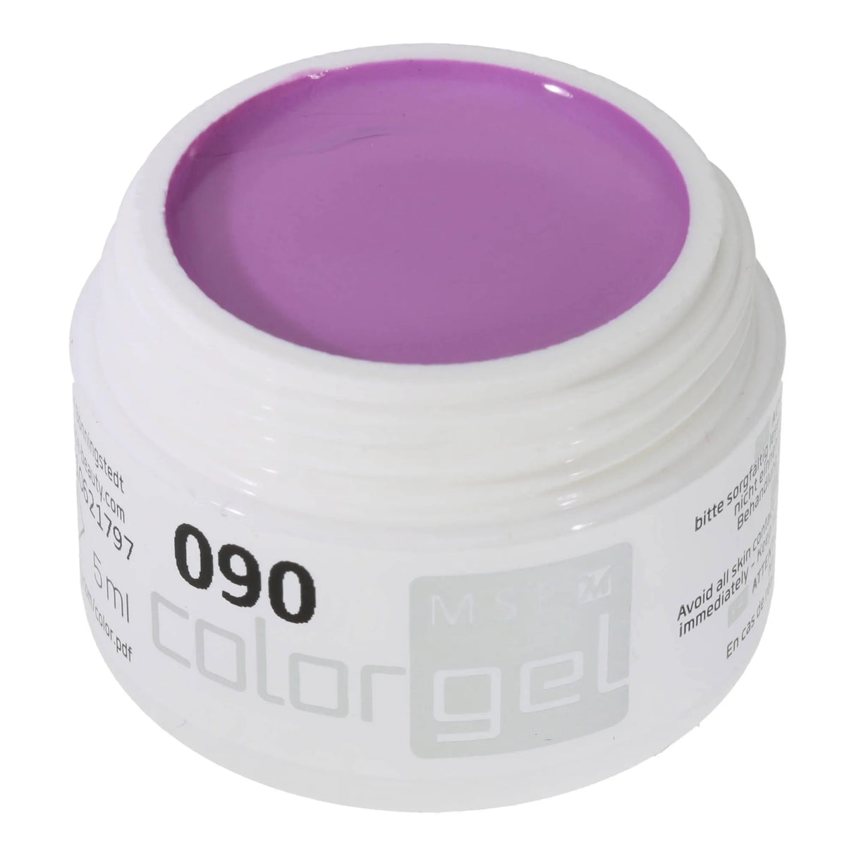 #090 Premium-PURE Color Gel 5ml Helles cremiges Violett - MSE - The Beauty Company