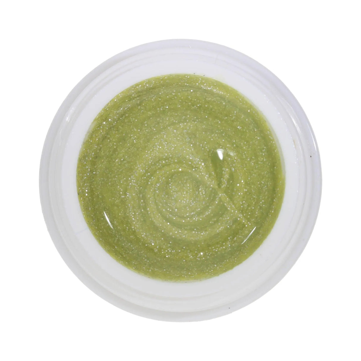 #153 Premium-GLITTER Color Gel 5ml Grüngelb mit Silberglitter - MSE - The Beauty Company