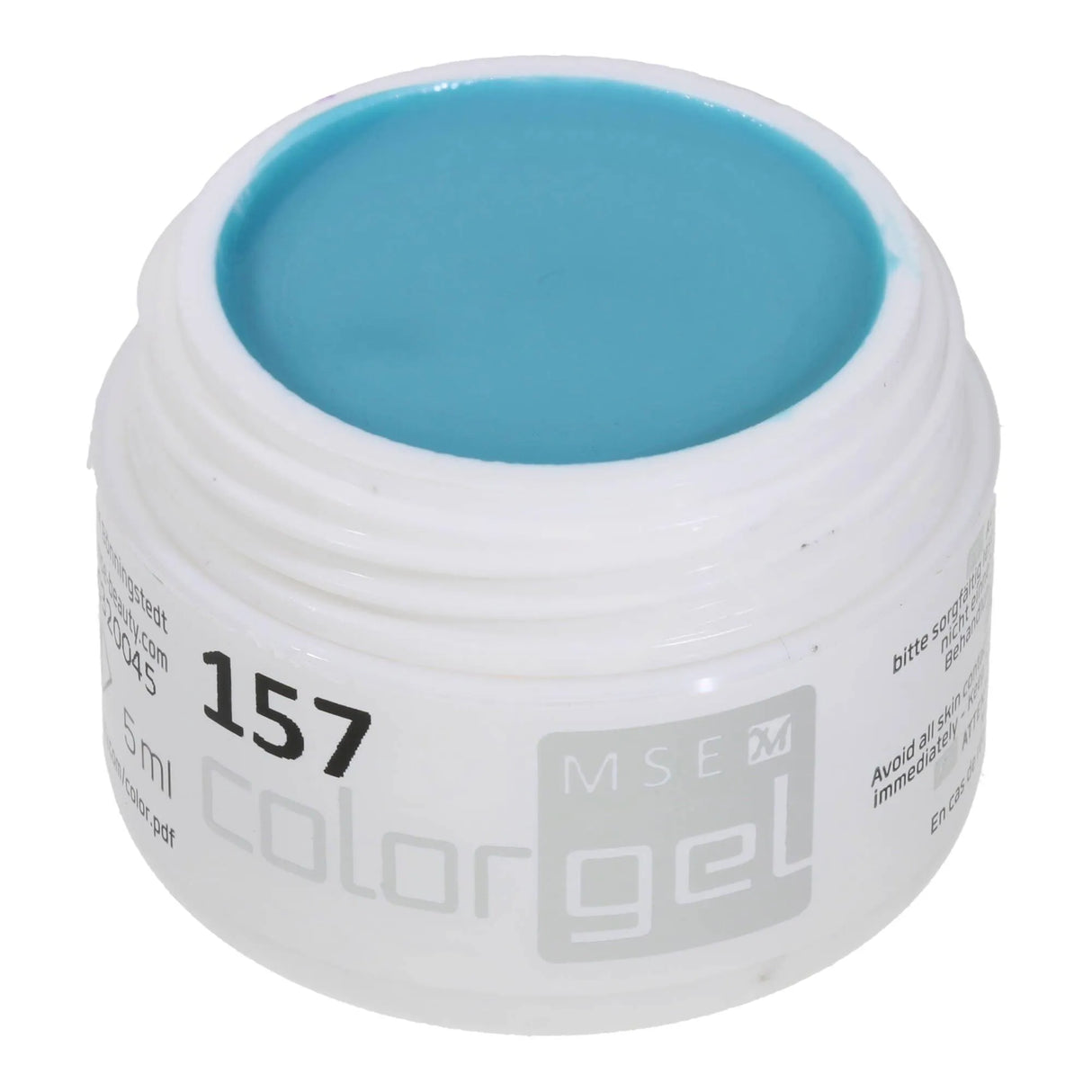 #157 Premium-PURE Color Gel 5ml Blasses opaques Blaugrün - MSE - The Beauty Company