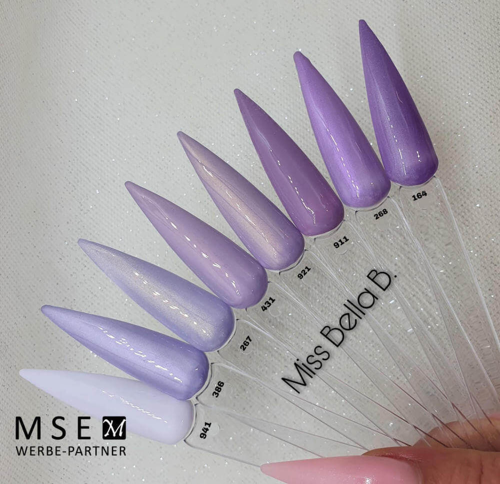 #164 Premium-EFFEKT Color Gel 5ml Heller Fliederton mit Perlglanz - MSE - The Beauty Company