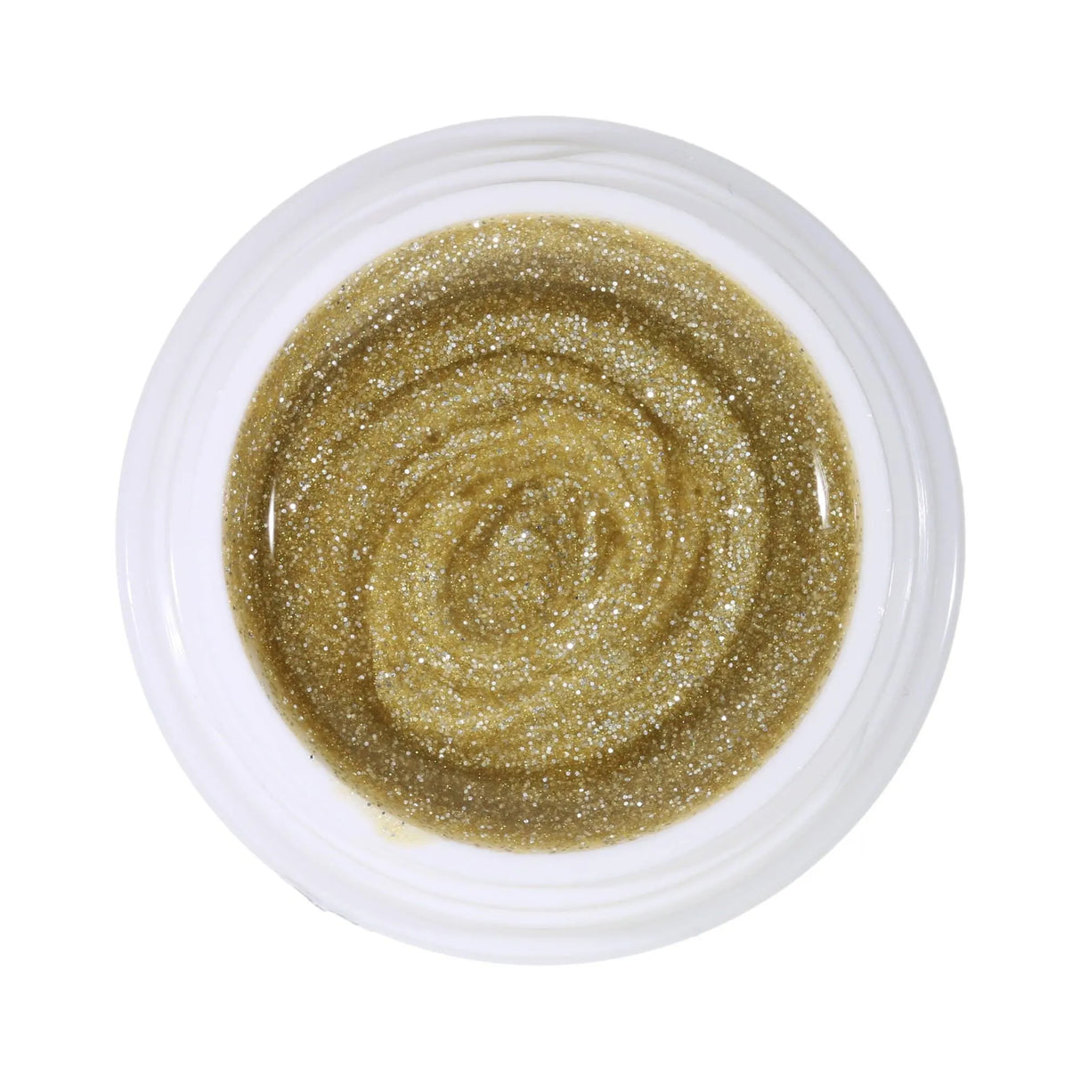 #172 Premium-GLITTER Color Gel 5ml Gold mit kräftigem Silberglitter - MSE - The Beauty Company