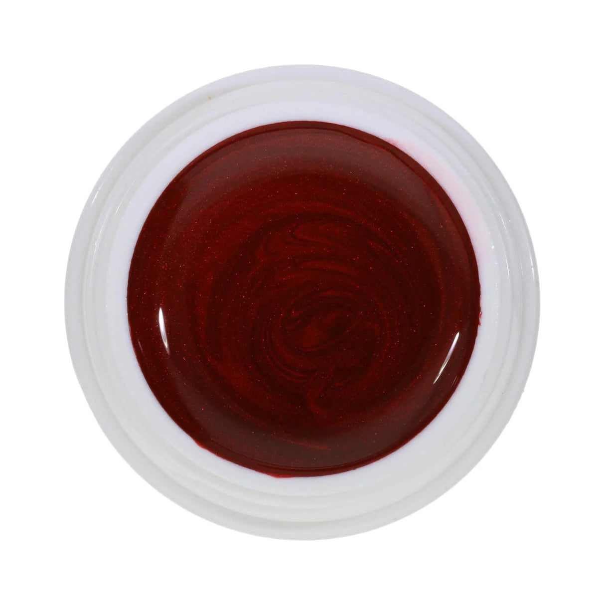 #190 Premium-EFFEKT Color Gel 5ml Dunkelrot mit dezentem rotem Perlglanz - MSE - The Beauty Company