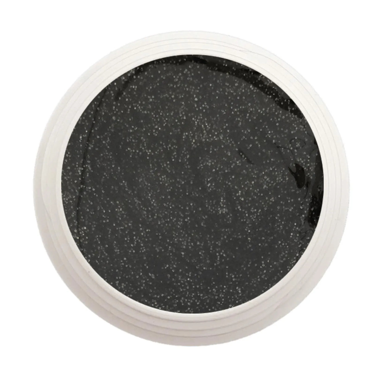 #228 Premium-GLITTER Color Gel 5ml Schwarz mit regenbogenfarbenem feinem Glitter - MSE - The Beauty Company