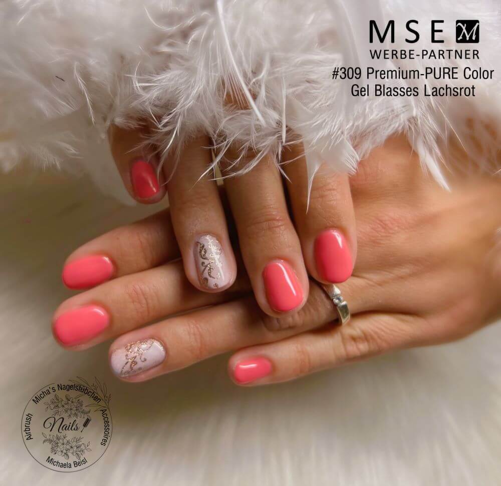 #309 Premium-PURE Color Gel 5ml Blasses Lachsrot - MSE - The Beauty Company