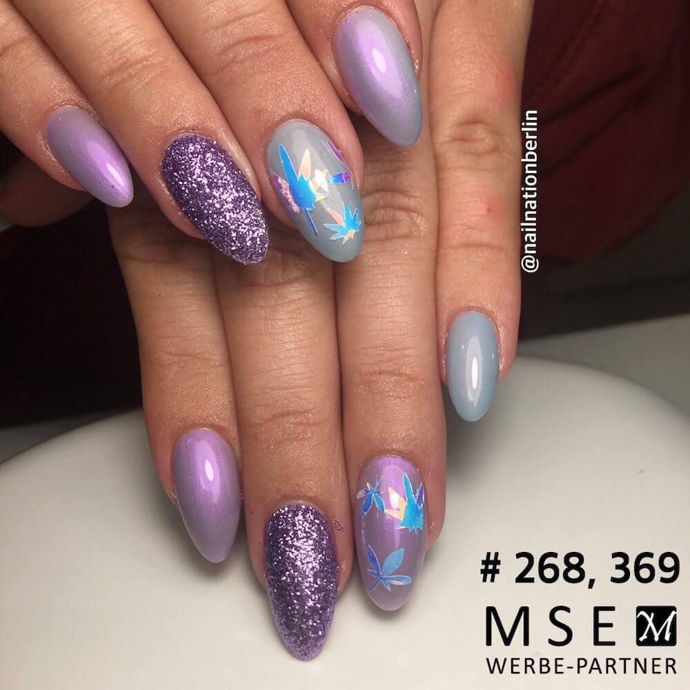 #369 Premium-EFFEKT Color Gel 5ml Sehr helles, schimmerndes Rauchblau - MSE - The Beauty Company