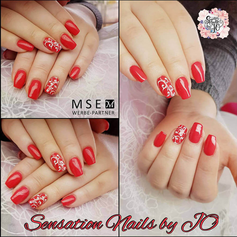 #422 Premium-PURE Color Gel 5ml Leuchtendes Rot mit pinkfarbenem Unterton - MSE - The Beauty Company