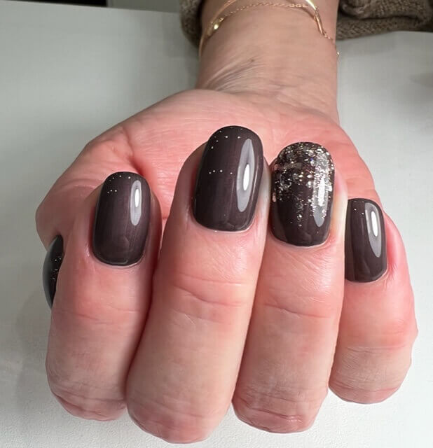 #467 Premium-EFFEKT Color Gel 5ml Schwarzrot mit dezentem Perlglanz - MSE - The Beauty Company