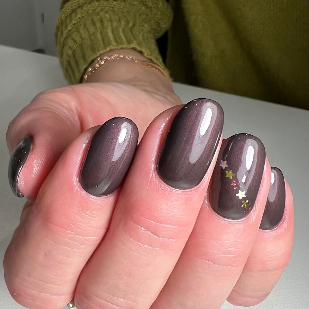 #467 Premium-EFFEKT Color Gel 5ml Schwarzrot mit dezentem Perlglanz - MSE - The Beauty Company