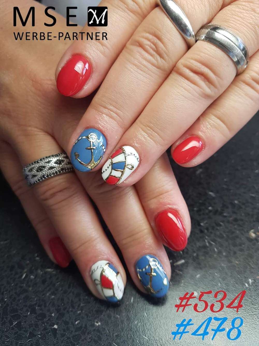 #478 Premium-EFFEKT Color Gel 5ml Dunkles Rauchblau mit dezentem Schimmer - MSE - The Beauty Company