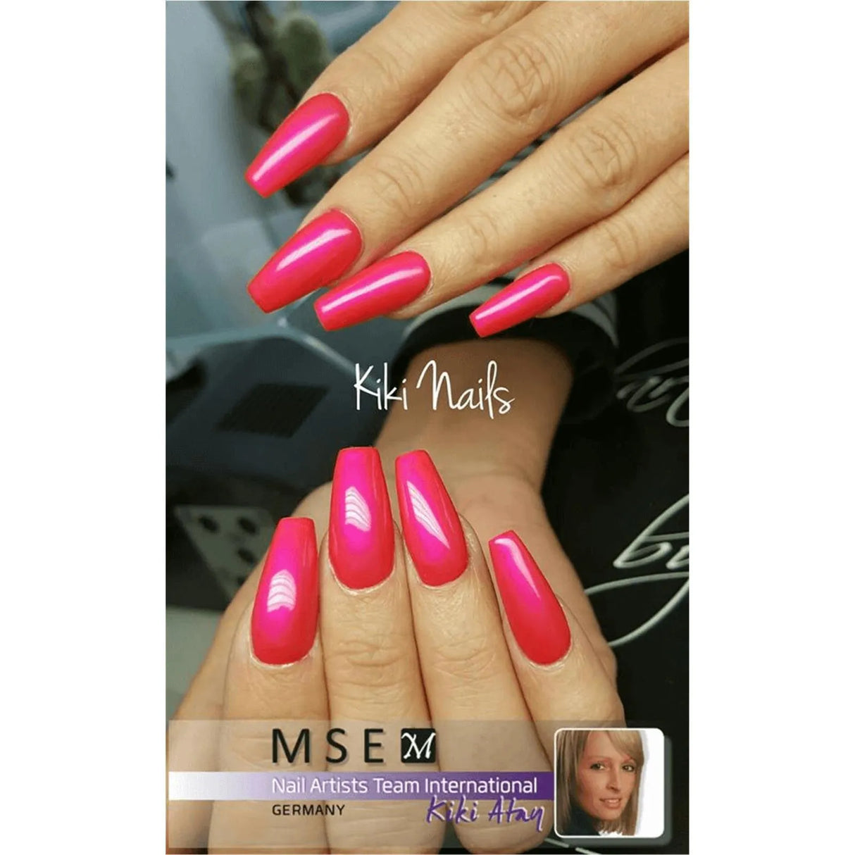 #495 Premium-EFFEKT Color Gel 5ml Neon-Pink mit dezentem Schimmer - MSE - The Beauty Company